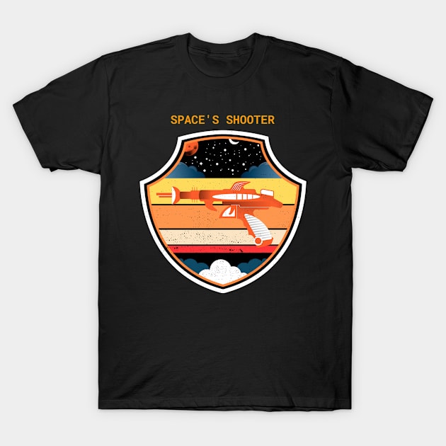 Space's Shooter - Cool Art and Drawing for a Shooter Themed Space T-Shirt by LetShirtSay